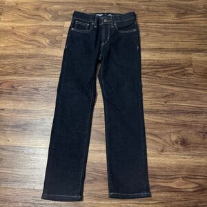 Old Navy 360 Stretch Slim Built In Tough Jeans Dark Blue Cotton Boys Size 6